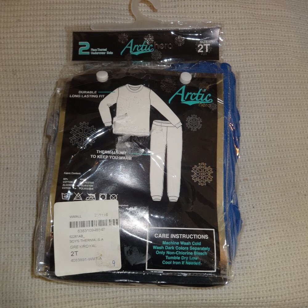 ARCTIC HERO THERMAL SHIRT/PANTS SETS BOYS SIZE 2T